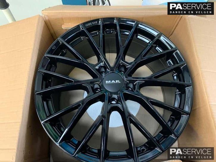 Nw 21 inch GLOSS BLACK MAK Speciale VOLVO V90 set incPirelli, Autos : Pièces & Accessoires, Pneus & Jantes, Jante(s), 21 pouces