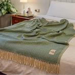 Alpaca Wol Dekentje Groen 200x140cm uit Peru, Huis en Inrichting, Verzenden, Nieuw