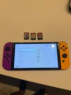 Nintendo Switch Oled met game‘s, Games en Spelcomputers, Ophalen of Verzenden, Zo goed als nieuw, Switch OLED