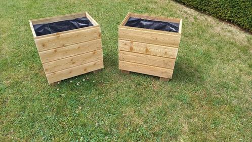 Plantenbakken, Tuin en Terras, Bloembakken en Plantenbakken, Zo goed als nieuw, Hout, Balkon, Tuin, 30 tot 60 cm, Minder dan 60 cm