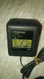Creative 9v 1A Ac/Dc te 91000v 94mA lader chargeur  5.47mm, Utilisé, Enlèvement ou Envoi