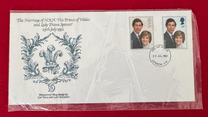 Herdenkingszegels voor de bruiloft van Charles & Diana, Postzegels en Munten, Postzegels | Thematische zegels, Gestempeld, Overige thema's
