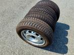 4 jantes et pneus hiver 175/65-14 pour VW, Seat et Skoda, Auto-onderdelen, Banden en Velgen, Ophalen, 14 inch, Gebruikt, 175 mm