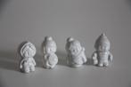 Witte kleine beeldjes * japanse stijl * 4 stuks, Verzamelen, Beelden en Beeldjes, Ophalen of Verzenden, Gebruikt, Mens