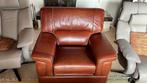 2 vintage zetels - Buffelleder - toptoestand, Huis en Inrichting, Ophalen, Zo goed als nieuw