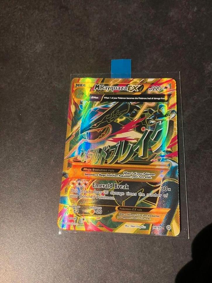 Pokemon M rayquaza ex perfecte staat, Hobby en Vrije tijd, Verzamelkaartspellen | Yu-gi-Oh!, Booster, Ophalen of Verzenden