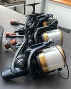 3 x Daiwa Emblem 45 SCW QD OT + 3 reservespoelen., Watersport en Boten, Hengelsport | Karpervissen, Ophalen, Zo goed als nieuw