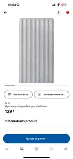 Panneau antibruit EILIF IKEA (2disponibles), Enlèvement, Comme neuf, Blanc