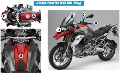 Kit de réservoir de protection de peinture BMW R1250GS R1200, Motos, Accessoires | Autre, Neuf, Envoi