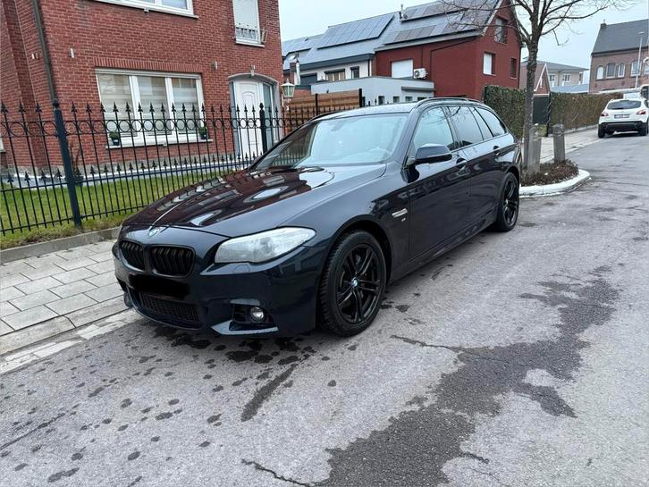 BMW 5 serie M Pakket, Auto's, BMW, Particulier, 5 Reeks, Airconditioning, Diesel, Euro 6, Break, 5 deurs, Automaat, Blauw, Zwart