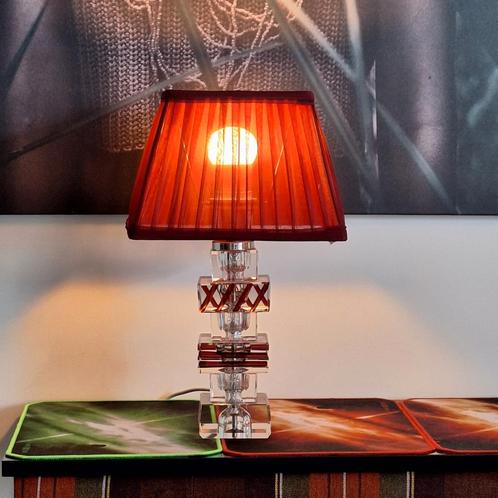 Bleikristal tafellamp, Huis en Inrichting, Lampen | Tafellampen, Zo goed als nieuw, Minder dan 50 cm, Overige materialen, Ophalen