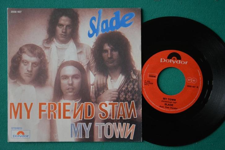 Slade – My Friend Stan (1) - vinyl singel, Cd's en Dvd's, Vinyl Singles, Zo goed als nieuw, Single, Rock en Metal, 7 inch, Ophalen of Verzenden