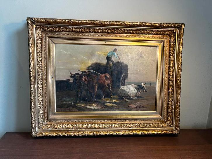 Belle peinture de Henry Schouten (1860-1927), Antiquités & Art, Art | Peinture | Classique, Enlèvement