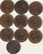 lot van 10 munten van Engeland van One Penny van de jaren 19, Verzenden, Overige landen, Losse munt