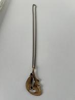 Bronzen hanger met ketting, Handtassen en Accessoires, Ophalen of Verzenden, Nieuw, Goud, Overige materialen