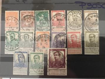 Belgie - postzegels 108-122 beschikbaar voor biedingen