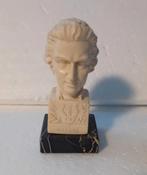 Albasten buste van Mozart gesigneerd Aamilcare Santini, Ophalen of Verzenden, Zo goed als nieuw