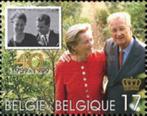 Timbre-poste Belgique 40 ans mariage royal année 1999 postf, Timbres & Monnaies, Timbres | Europe | Belgique, Gomme originale