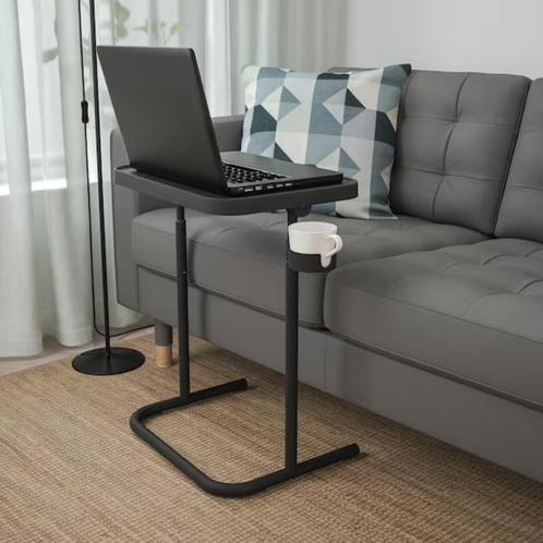 Ikea table ordinateur noire en parfait état, Huis en Inrichting, Tafels | Sidetables, Zo goed als nieuw, 25 tot 50 cm, Minder dan 50 cm