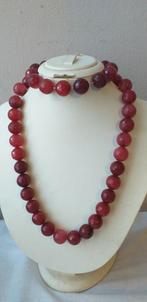 Natural /Rubis krallen ketting.& Armband., Handtassen en Accessoires, Ophalen of Verzenden, Armband