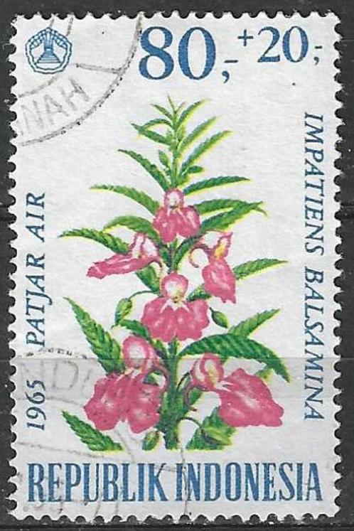 Indonesie 1965 - Yvert 434 - Impatiens Balsamina (ST), Postzegels en Munten, Postzegels | Azië, Gestempeld, Verzenden