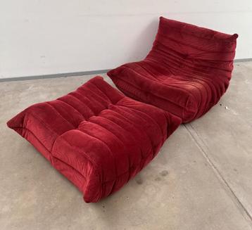 Togo ligne roset chauffeuse et pouf  beschikbaar voor biedingen