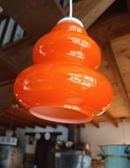 Oranje vintage luster opaline, Verzenden