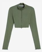 groen croptop met rits en lange mouwen, Kleding | Dames, Topjes, Maat 38/40 (M), Zo goed als nieuw, Lange mouw, Groen