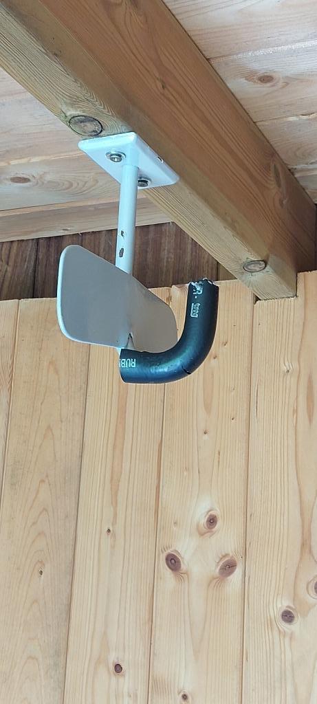 Fietsendrager/wandhaken zie beschrijving, Auto diversen, Fietsendragers, Gebruikt, Fietsendrager-accessoire, 2 fietsen, Brede banden