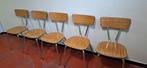 5 retro formica stoelen, Verzamelen, Retro, Ophalen