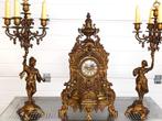 Bronze KlokkenStel, Antiek en Kunst, Antiek | Klokken, Ophalen of Verzenden