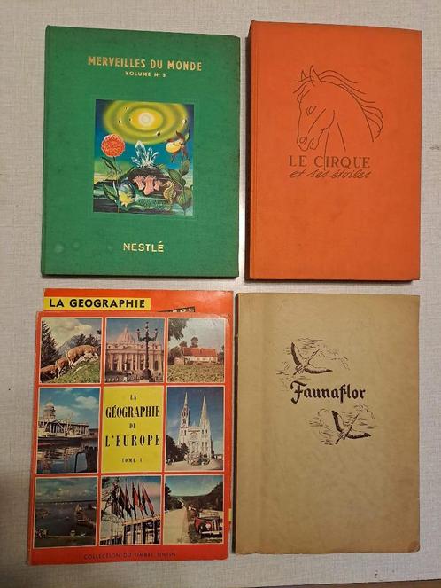 5 très anciens Albums : Artis 1949 - Faunaflor 1955 - Tintin, Boeken, Prentenboeken en Plaatjesalbums, Gelezen, Ophalen of Verzenden