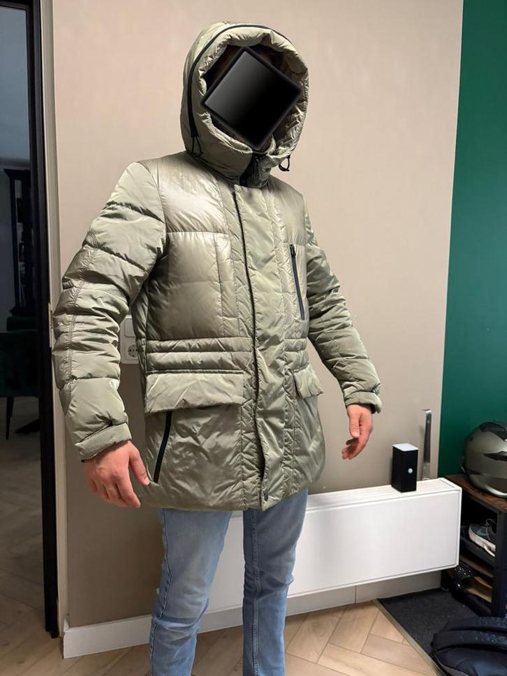 Exclusieve Peuterey herenjas Maat S– warm & stijlvol groen, Kleding | Heren, Jassen | Winter, Gedragen, Maat 46 (S) of kleiner