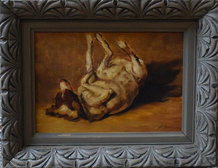 Chien roulant H.Ronner., Antiquités & Art, Art | Peinture | Classique, Enlèvement ou Envoi