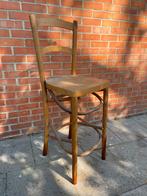 Oude hoge houten kinderstoel, Kinderen en Baby's, Kinderstoelen, Ophalen, Gebruikt