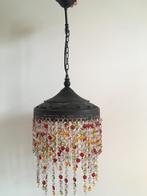 Boho hanglampje met kleurrijke kralen, Antiek en Kunst, Ophalen