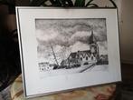 * A Leroy, dessin à la plume 'Église de Massemen', Enlèvement ou Envoi