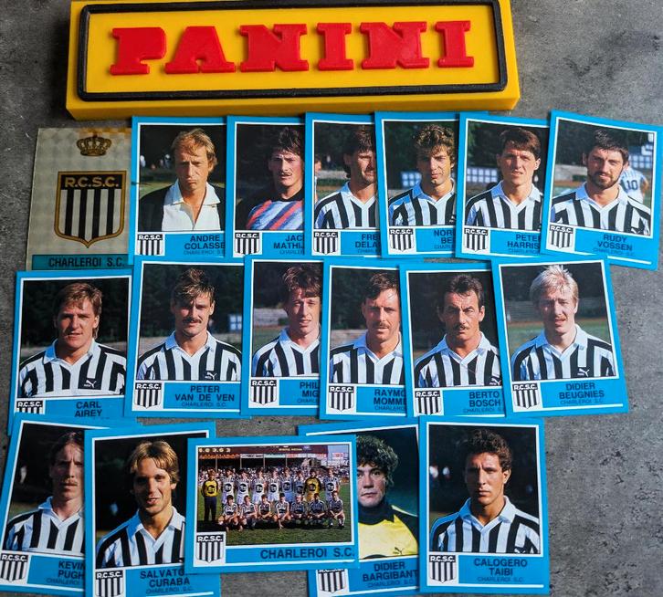 PANINI FOOTBALL 87 SP.CHARLEROI 18 AUTOCOLLANTS FOOT 1987, Hobby & Loisirs créatifs, Autocollants & Images, Neuf, Envoi