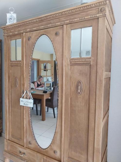 Zéér mooie authentieke, landelijke kleerkast of halkast, Huis en Inrichting, Kasten | Kleerkasten, Gebruikt, 200 cm of meer, 100 tot 150 cm