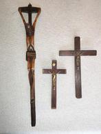 Kruisbeelden 3 stuks, Verzamelen, Ophalen, Gebruikt, Overige typen, Christendom | Katholiek