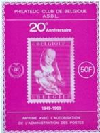 Philatelic Club de Belgique - 20é anniversaire - 1949-1969, Ophalen of Verzenden, Postfris