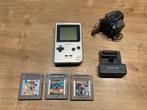 Gameboy pocket + 3 games & organizer, Games en Spelcomputers, Spelcomputers | Nintendo Game Boy, Ophalen, Gebruikt, Game Boy Pocket