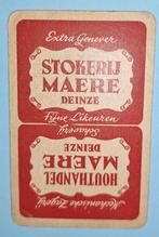 Speelkaart Deinze  – Stokerij, Houthandel Maere, rood_119, Verzamelen, Ophalen of Verzenden, Gebruikt, Speelkaart(en)