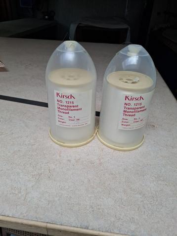 2 klossen kirch naaigaren No.5 transparant 920g beschikbaar voor biedingen