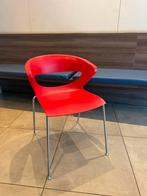 6 stabelbare  stoelen, Ophalen, Gebruikt, Modern, Rood