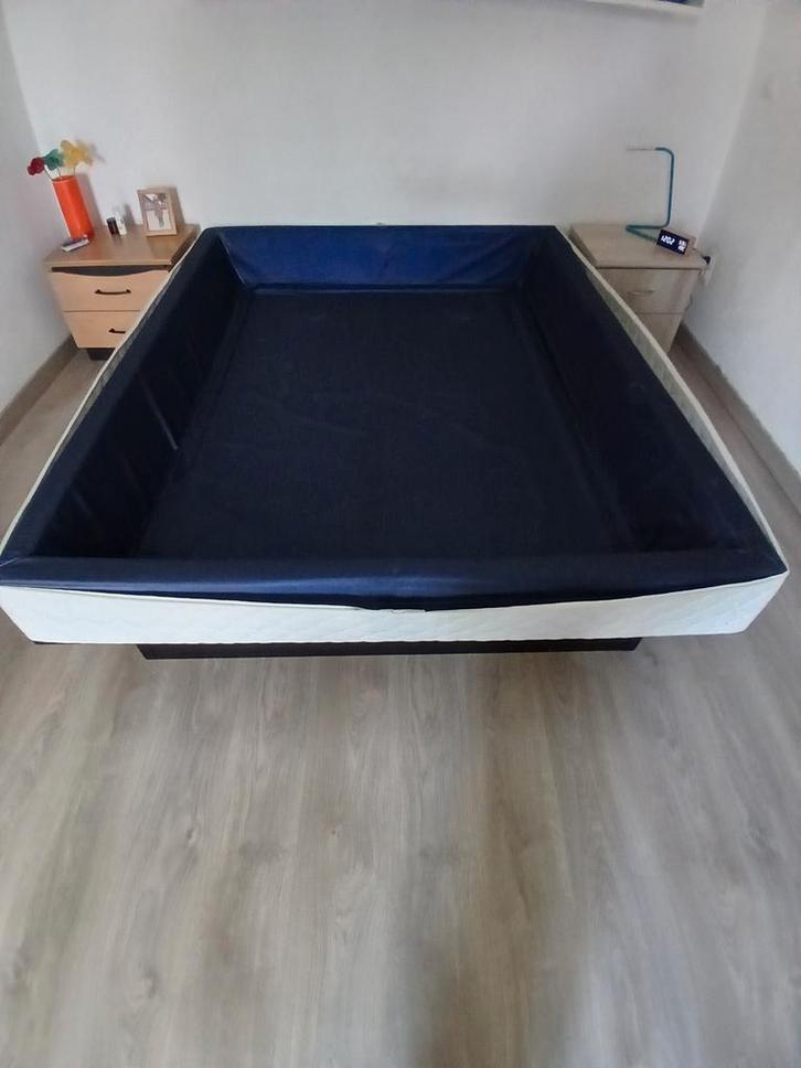 Kader voor waterbed 160x200 met 2 verwarmingselementen., Huis en Inrichting, Slaapkamer | Waterbedden, Gebruikt, Duo-systeem, 160 cm