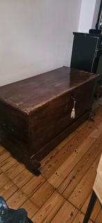 Antieken houten dekenkist, Antiek en Kunst, Ophalen