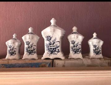 Antiek Delfts blauw keuken potjes, Antiek en Kunst, Ophalen