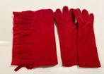 Dieprode sjaal met handschoenen, Kleding | Dames, Mutsen, Sjaals en Handschoenen, Ophalen of Verzenden, Gedragen, Sjaal