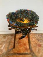 Kunst lichtcreatie met knikkers, Ophalen